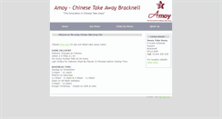 Desktop Screenshot of amoychinesetakeaway.co.uk